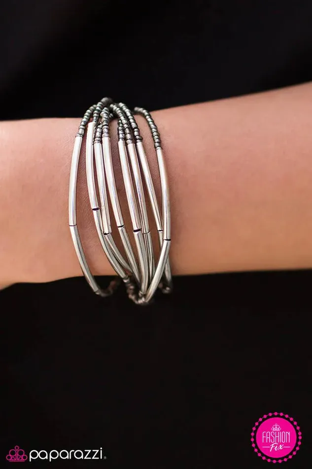 Paparazzi Jewelry Bracelets Paparazzi Bracelet GLEAM On Silver