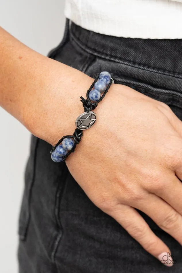 Paparazzi Jewelry Bracelets Paparazzi Bracelet Homespun Stones Blue