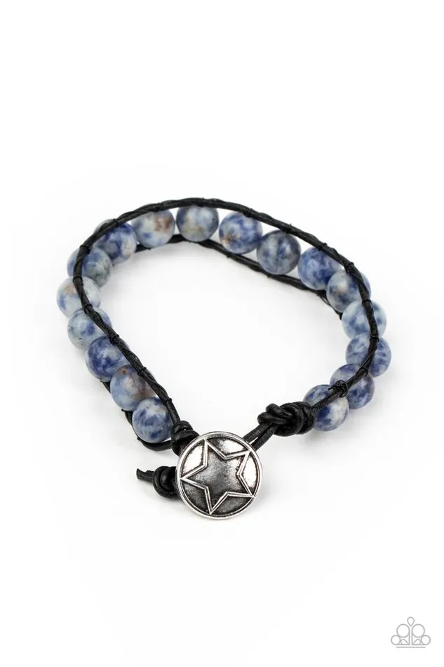 Paparazzi Jewelry Bracelets Paparazzi Bracelet Homespun Stones Blue Paparazzi Jewelry Bracelets Paparazzi Bracelet Homespun Stones Blue