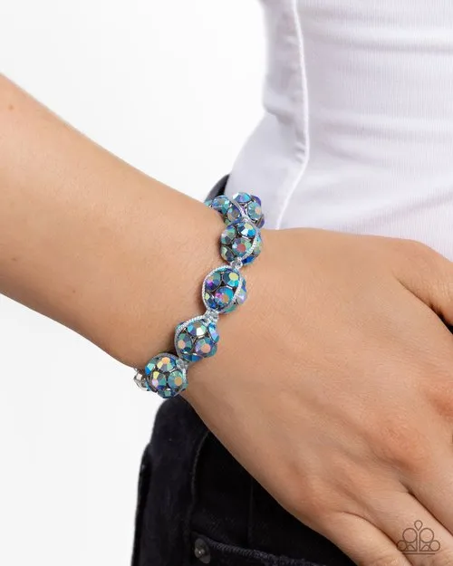 Paparazzi Jewelry Bracelets Paparazzi Bracelet Knotted Kindness Blue