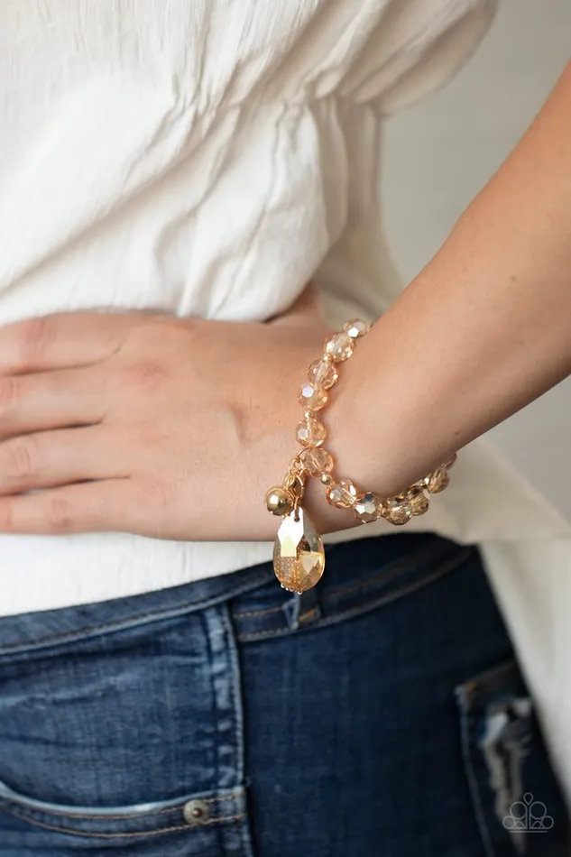 Paparazzi Jewelry Bracelets Paparazzi Bracelet Leaving So SWOON Gold
