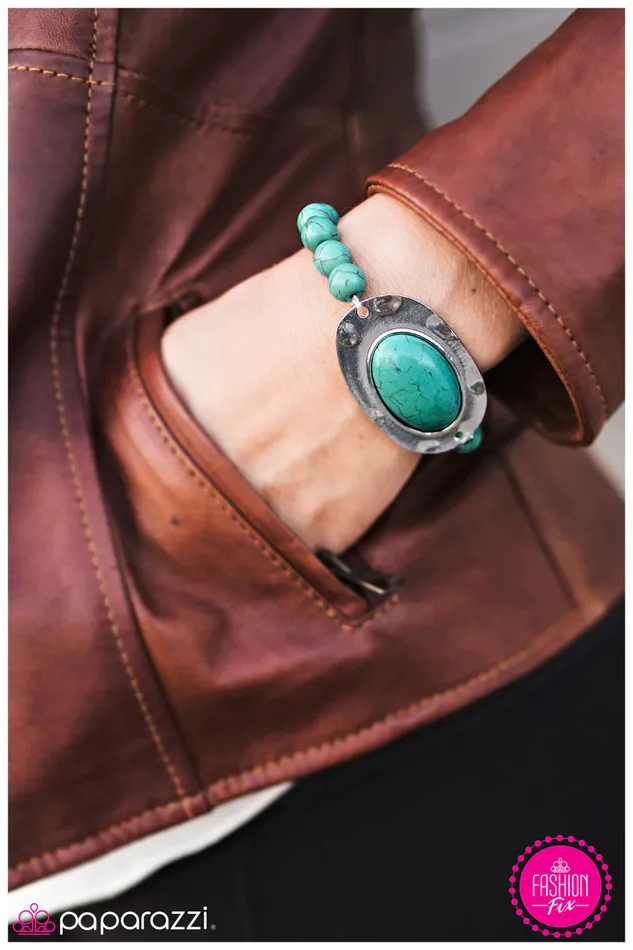 Paparazzi Jewelry Bracelets Paparazzi Bracelet Lone Wolf Blue