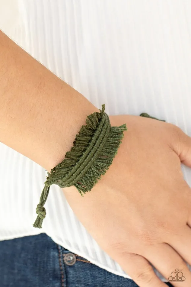 Paparazzi Jewelry Bracelets Paparazzi Bracelet Make Yourself at HOMESPUN Green
