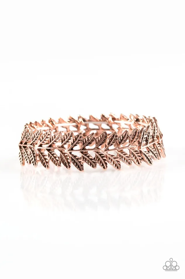 Paparazzi Jewelry Bracelets Paparazzi Bracelet Only Time Willow Tell Copper