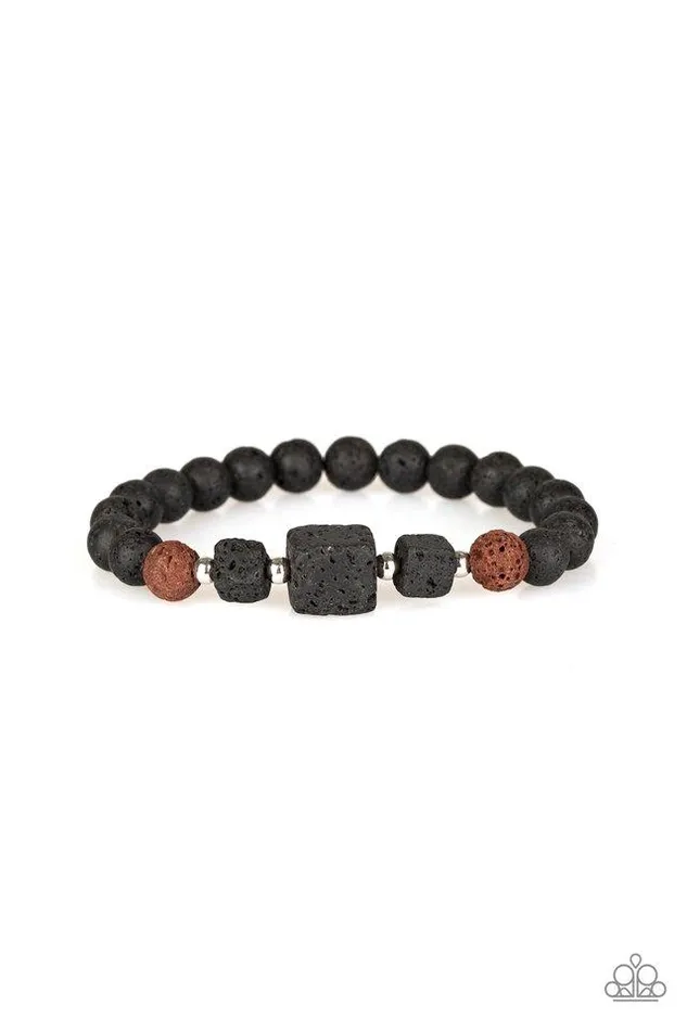 Paparazzi Jewelry Bracelets Paparazzi Bracelet Refreshed and Rested Brown