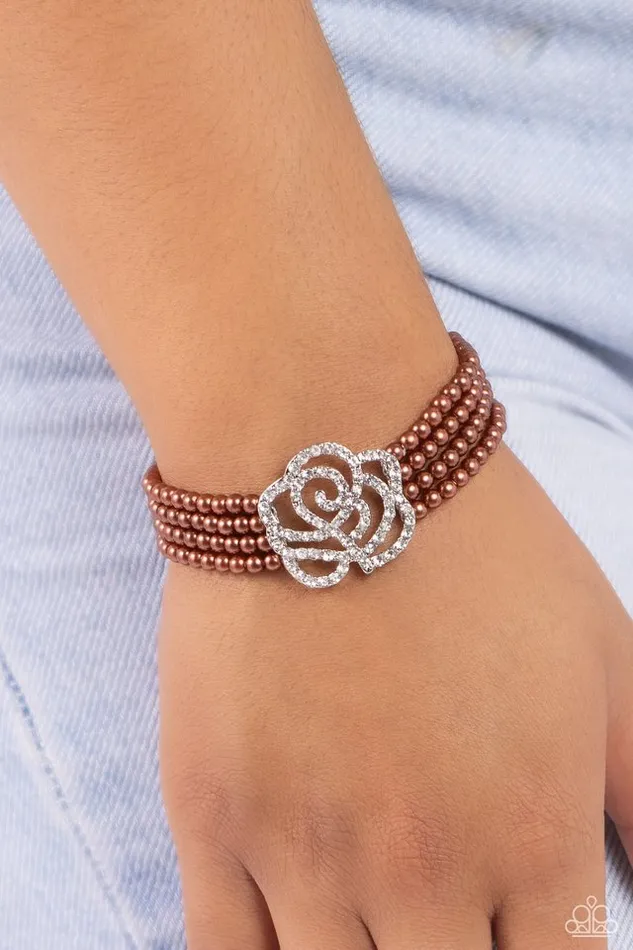 Paparazzi Jewelry Bracelets Paparazzi Bracelet Regal Rose Brown