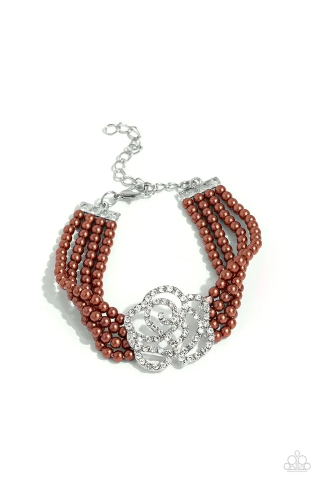 Paparazzi Jewelry Bracelets Paparazzi Bracelet Regal Rose Brown Paparazzi Jewelry Bracelets Paparazzi Bracelet Regal Rose Brown