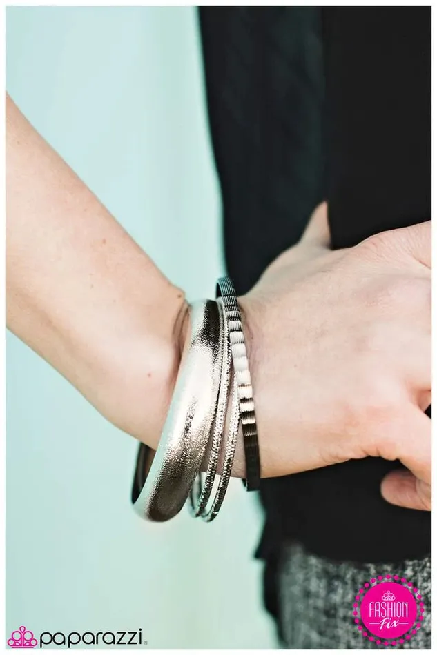 Paparazzi Jewelry Bracelets Paparazzi Bracelet Sparkle and Fade Silver