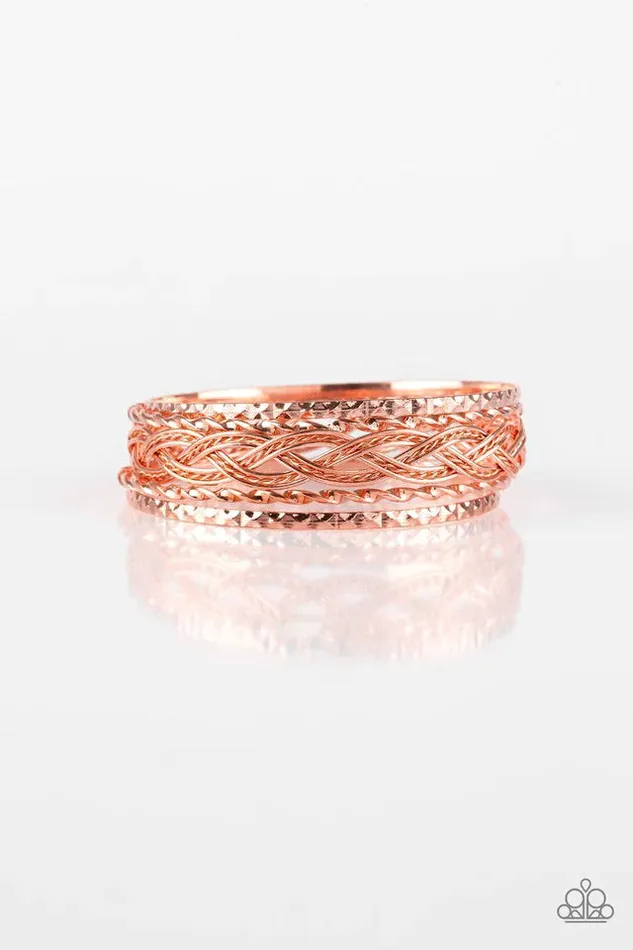 Paparazzi Jewelry Bracelets Paparazzi Bracelet Straight Street Copper