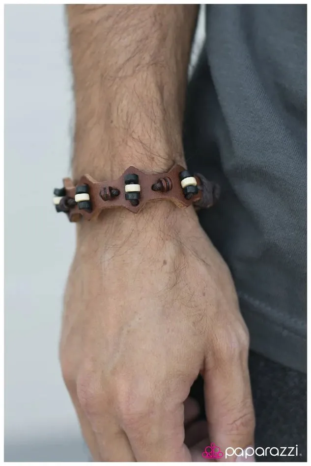 Paparazzi Jewelry Bracelets Paparazzi Bracelet Surf and Turf Brown