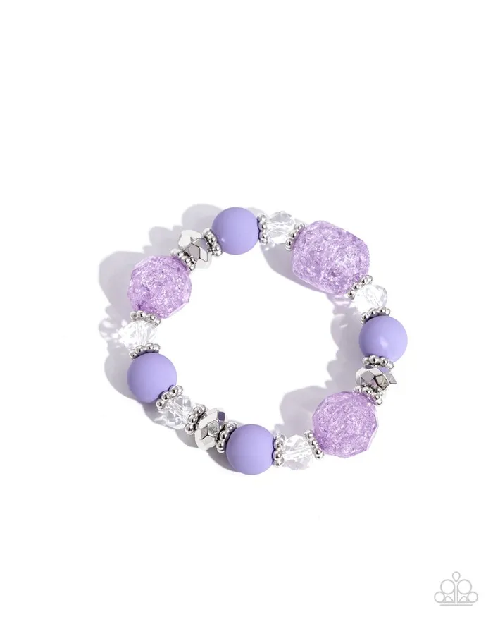 Paparazzi Jewelry Bracelets Paparazzi Bracelet Sweetly Shattered Purple Paparazzi Jewelry Bracelets Paparazzi Bracelet Sweetly Shattered Purple