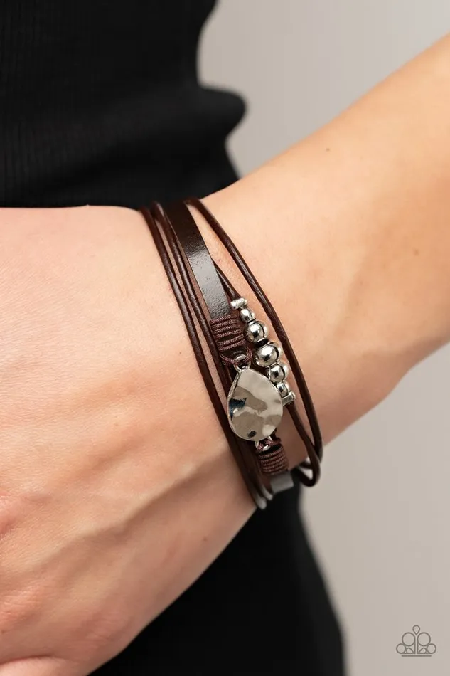 Paparazzi Jewelry Bracelets Paparazzi Bracelet Tahoe Tourist Brown