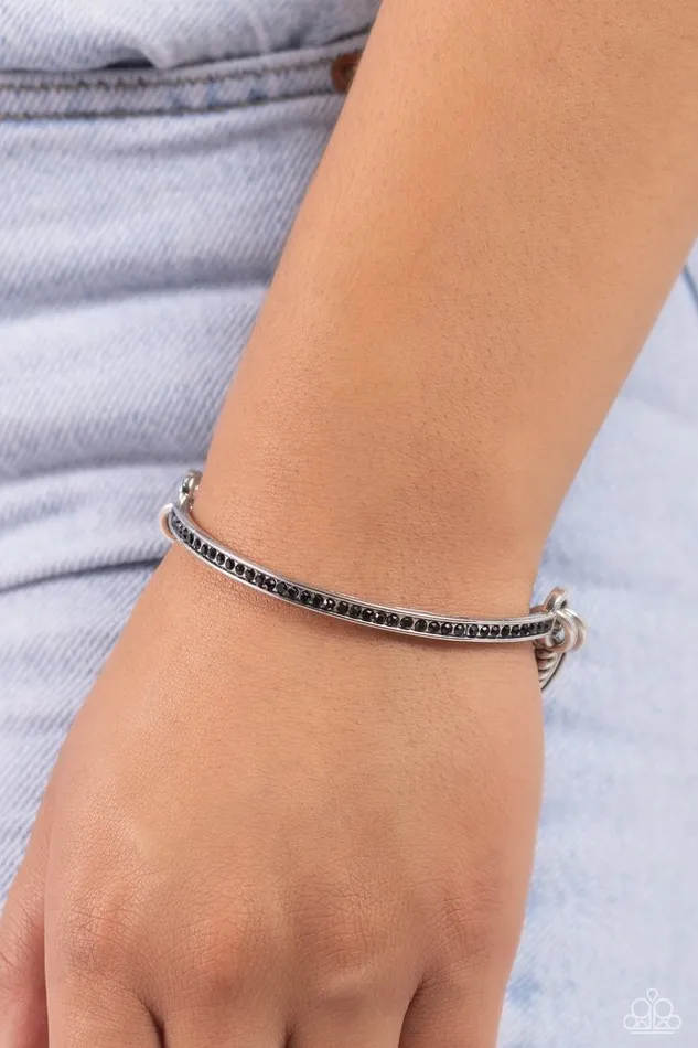 Paparazzi Jewelry Bracelets Paparazzi Bracelet Thrilling Texture Black
