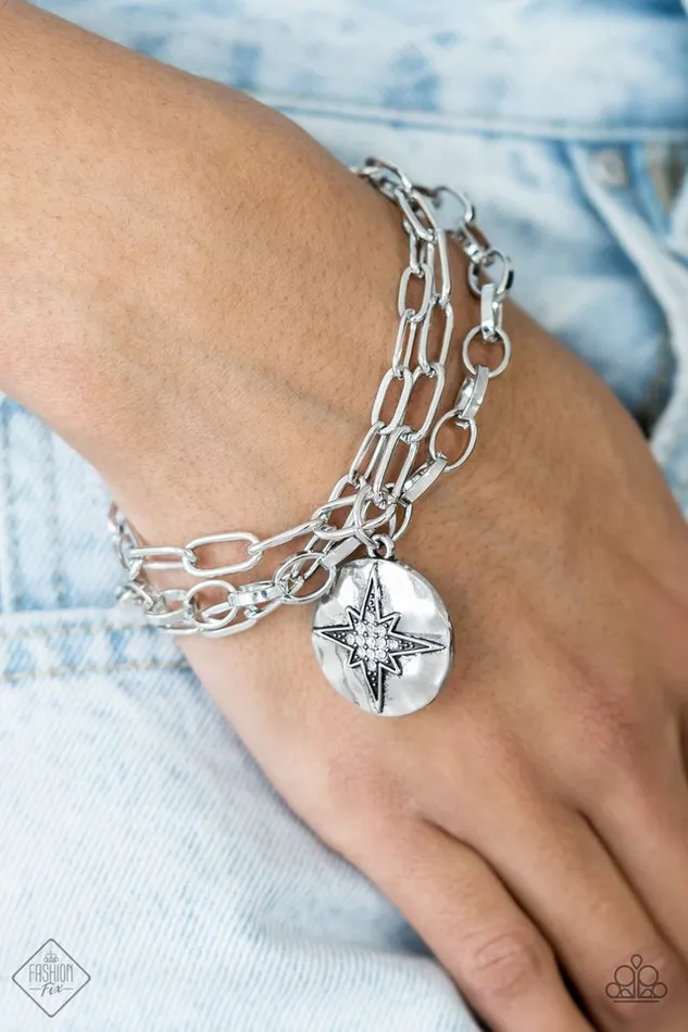 Paparazzi Jewelry Bracelets Paparazzi Bracelet True North Twinkle White