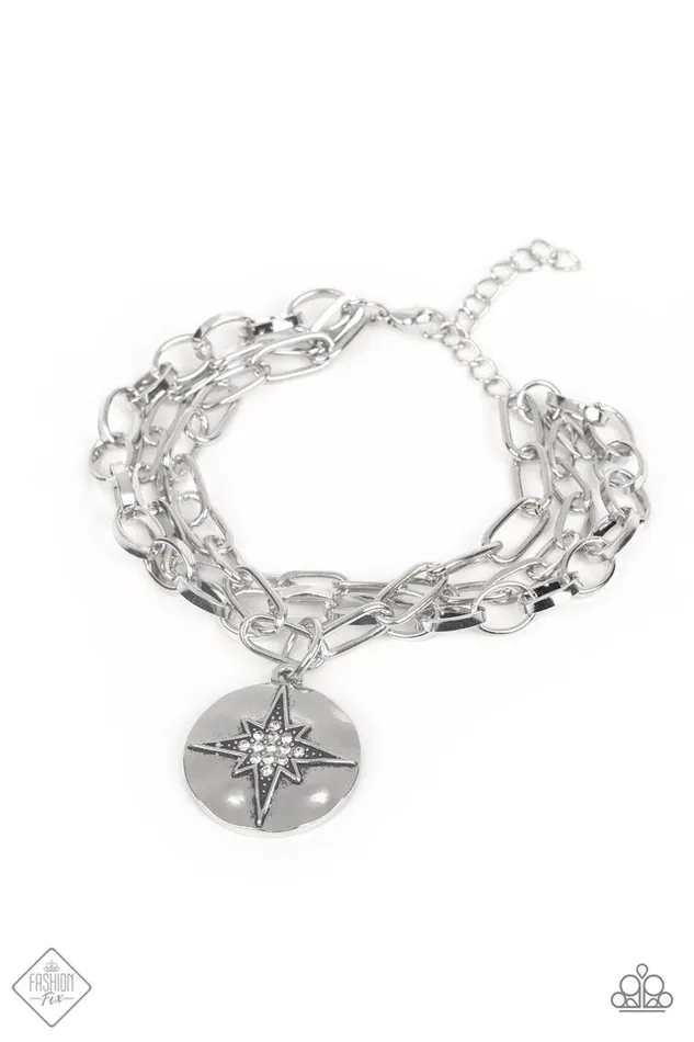 Paparazzi Jewelry Bracelets Paparazzi Bracelet True North Twinkle White Paparazzi Jewelry Bracelets Paparazzi Bracelet True North Twinkle White