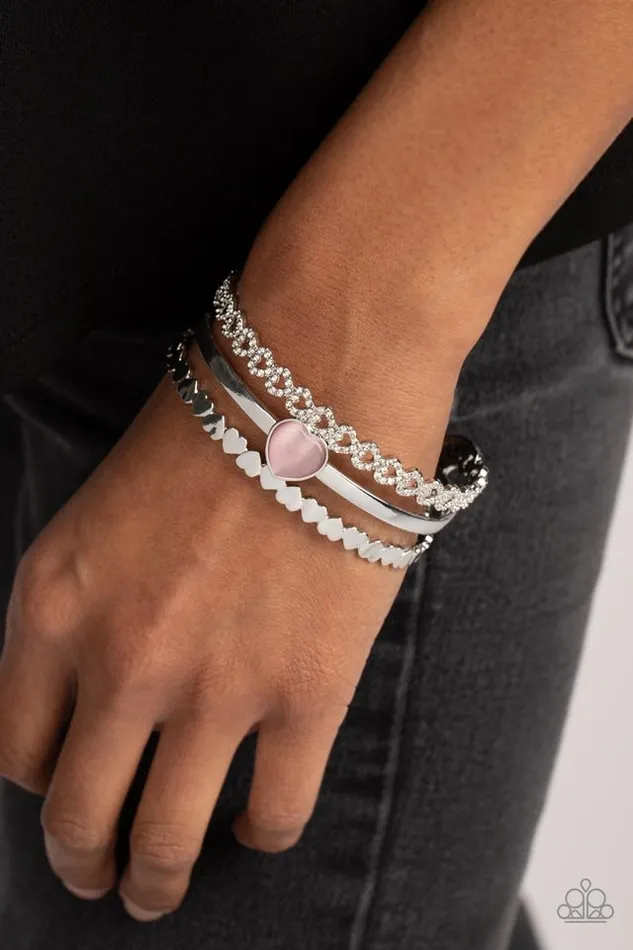Paparazzi Jewelry Bracelets Paparazzi Bracelet You Win My Heart Pink