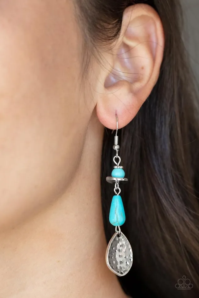 Paparazzi Jewelry Earrings Paparazzi Earring Artfully Artisan Blue