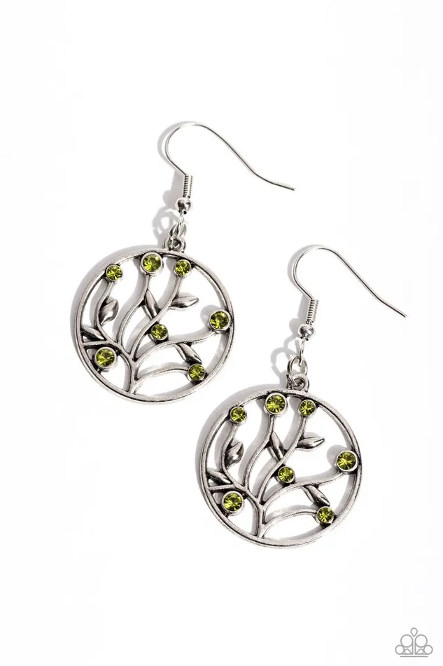 Paparazzi Jewelry Earrings Paparazzi Earring Bedazzlingly Branching Green Paparazzi Jewelry Earrings Paparazzi Earring Bedazzlingly Branching Green