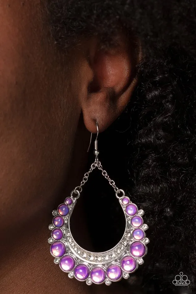 Paparazzi Jewelry Earrings Paparazzi Earring Bubbly Bling Purple