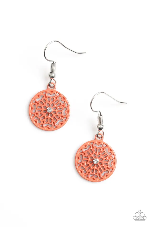 Paparazzi Jewelry Earrings Paparazzi Earring Colorfully Capricious Orange