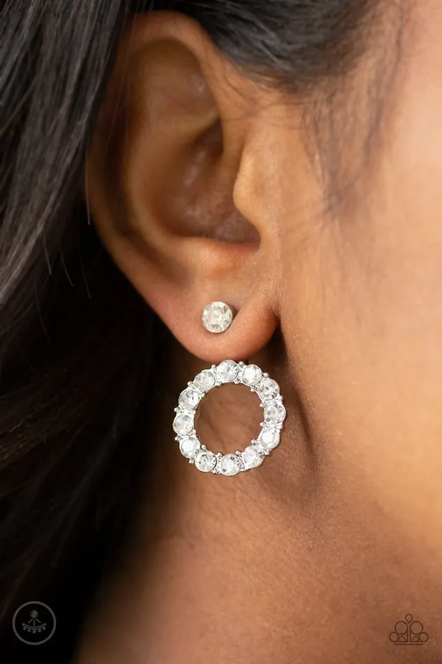 Paparazzi Jewelry Earrings Paparazzi Earring Diamond Halo White