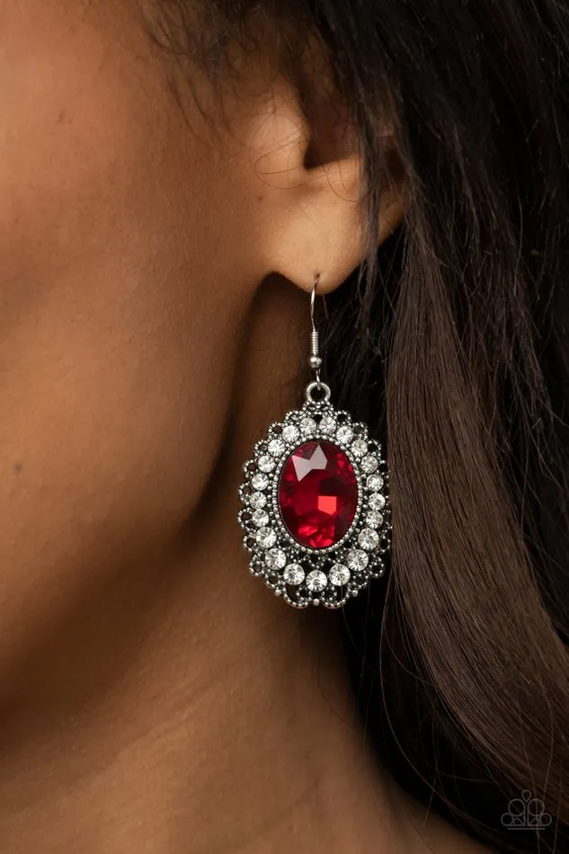 Paparazzi Jewelry Earrings Paparazzi Earring Glacial Gardens Red