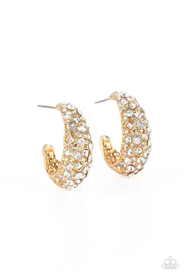 Paparazzi Jewelry Earrings Paparazzi Earring Glamorously Glimmering Gold Paparazzi Jewelry Earrings Paparazzi Earring Glamorously Glimmering Gold