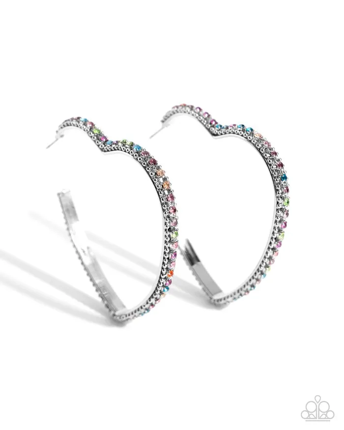 Paparazzi Jewelry Earrings Paparazzi Earring Halftime Hearts Multi Paparazzi Jewelry Earrings Paparazzi Earring Halftime Hearts Multi