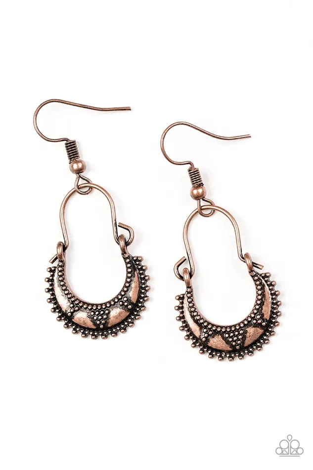 Paparazzi Jewelry Earrings Paparazzi Earring Industrially Indigenous Copper