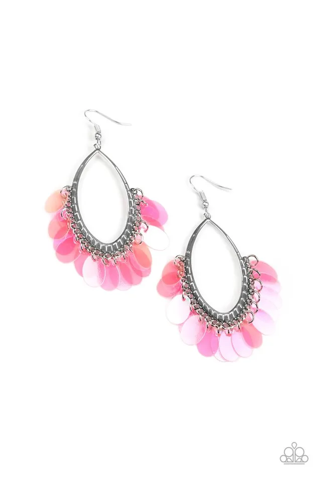 Paparazzi Jewelry Earrings Paparazzi Earring Mermaid Magic Pink Paparazzi Jewelry Earrings Paparazzi Earring Mermaid Magic Pink