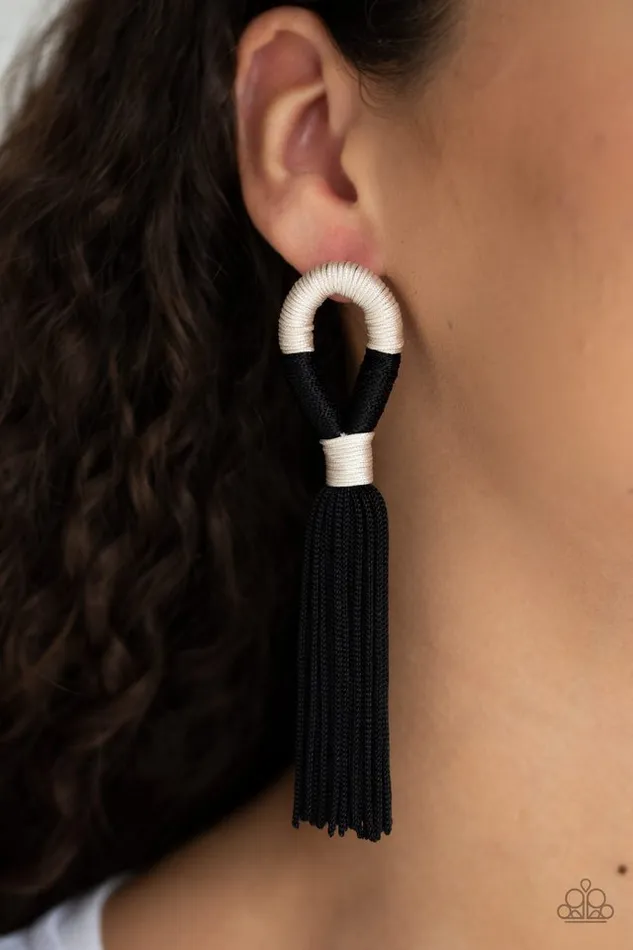 Paparazzi Jewelry Earrings Paparazzi Earring Moroccan Mambo Black