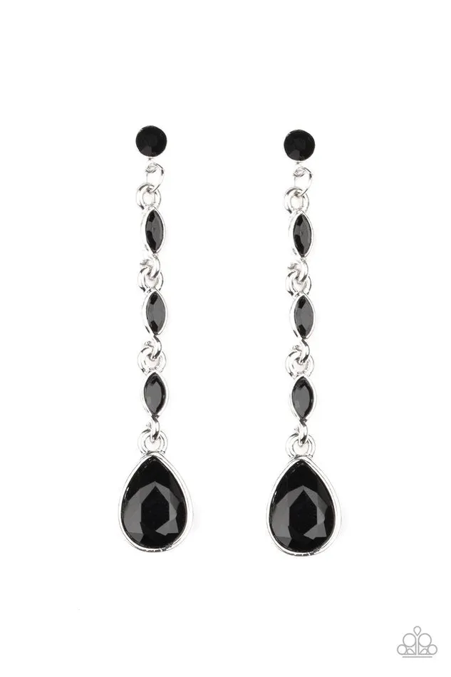 Paparazzi Jewelry Earrings Paparazzi Earring Must Love Diamonds Black Paparazzi Jewelry Earrings Paparazzi Earring Must Love Diamonds Black