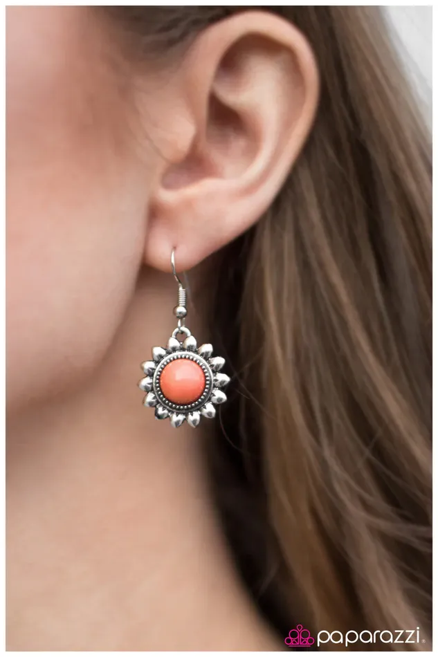Paparazzi Jewelry Earrings Paparazzi Earring Pep Rally Orange