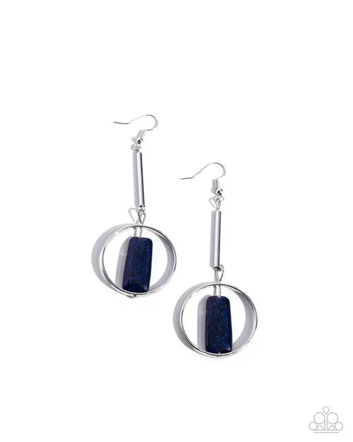 Paparazzi Jewelry Earrings Paparazzi Earring Serendipitous Stones Blue Paparazzi Jewelry Earrings Paparazzi Earring Serendipitous Stones Blue