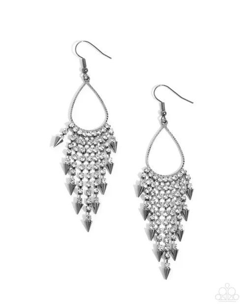 Paparazzi Jewelry Earrings Paparazzi Earring Sharp Streaming Black Paparazzi Jewelry Earrings Paparazzi Earring Sharp Streaming Black