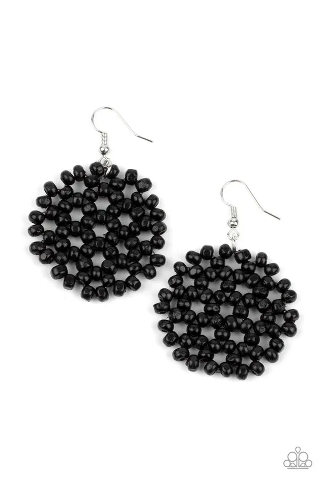 Paparazzi Jewelry Earrings Paparazzi Earring Summer Escapade Black Paparazzi Jewelry Earrings Paparazzi Earring Summer Escapade Black