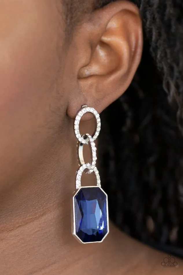 Paparazzi Jewelry Earrings Paparazzi Earring Superstar Status Blue