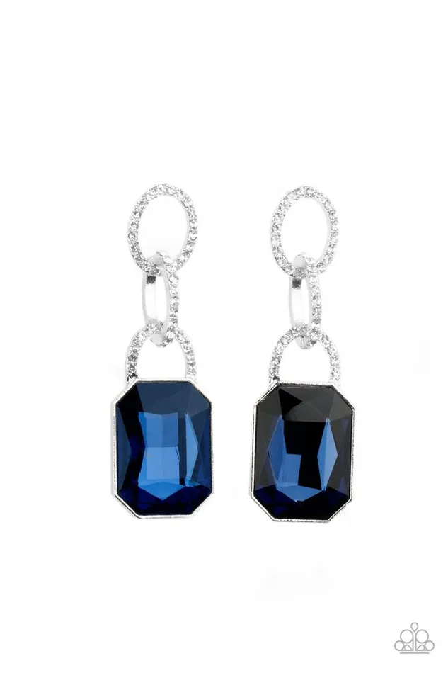 Paparazzi Jewelry Earrings Paparazzi Earring Superstar Status Blue Paparazzi Jewelry Earrings Paparazzi Earring Superstar Status Blue