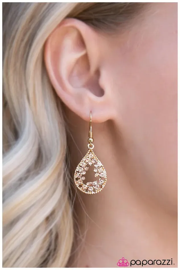 Paparazzi Jewelry Earrings Paparazzi Earring The Princess Diaries Gold