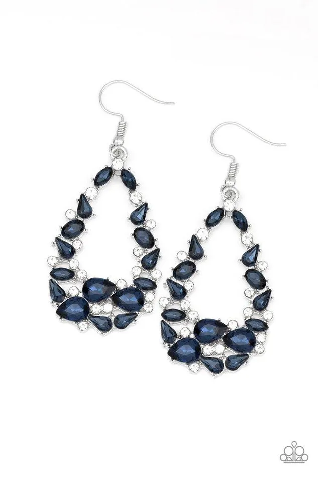 Paparazzi Jewelry Earrings Paparazzi Earring To BEDAZZLE Or Not To BEDAZZLE Blue