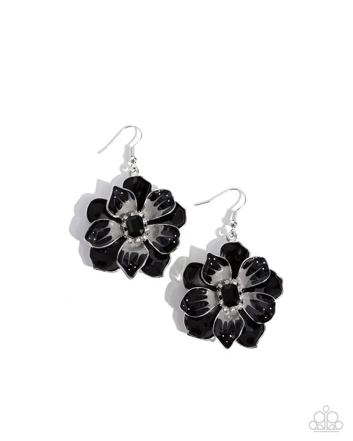 Paparazzi Jewelry Earrings Paparazzi Earring Tropical Treasure Black Paparazzi Jewelry Earrings Paparazzi Earring Tropical Treasure Black