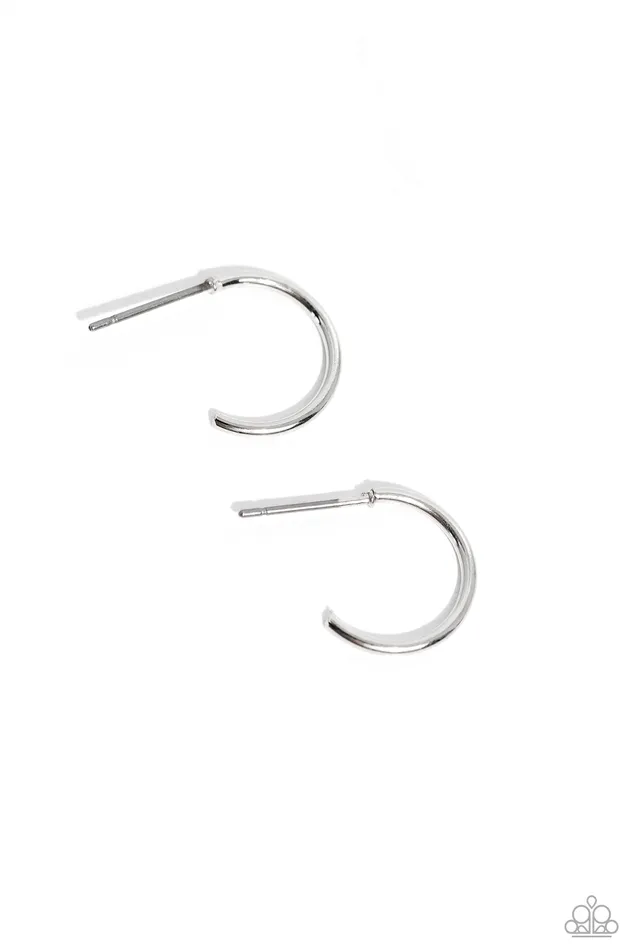 Paparazzi Jewelry Earrings Paparazzi Earring Ultra Upmarket Silver Paparazzi Jewelry Earrings Paparazzi Earring Ultra Upmarket Silver