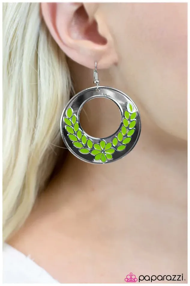 Paparazzi Jewelry Earrings Paparazzi Earring We Are the Champions Green