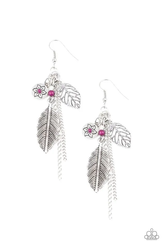 Paparazzi Jewelry Earrings Paparazzi Earring Western Whimsicality Purple