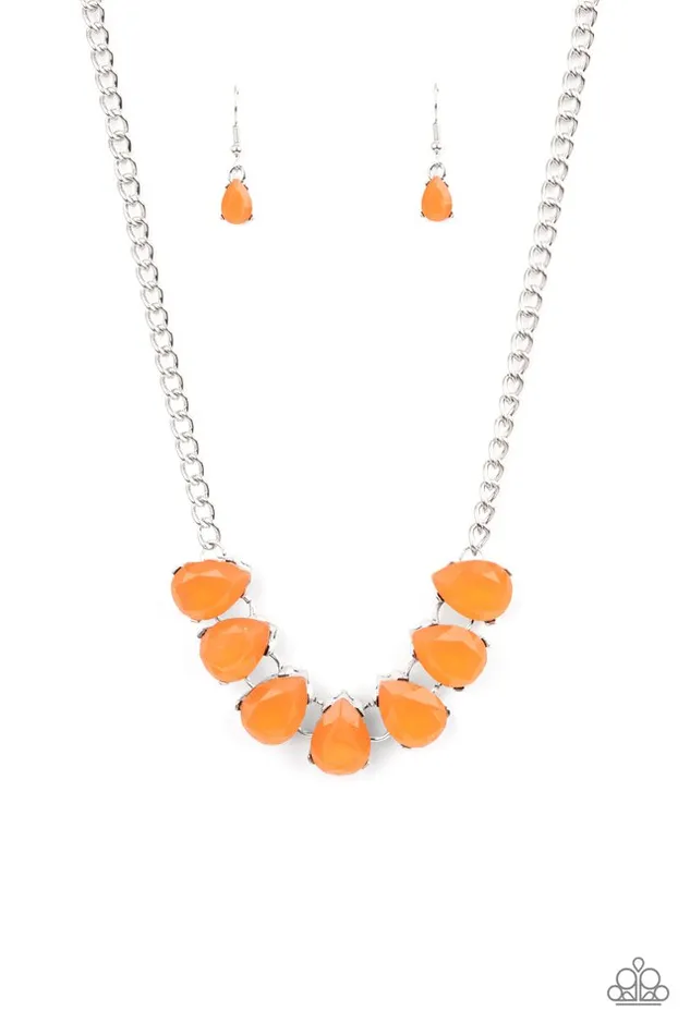Paparazzi Jewelry Necklaces Paparazzi Necklace Above The Clouds Orange Paparazzi Jewelry Necklaces Paparazzi Necklace Above The Clouds Orange