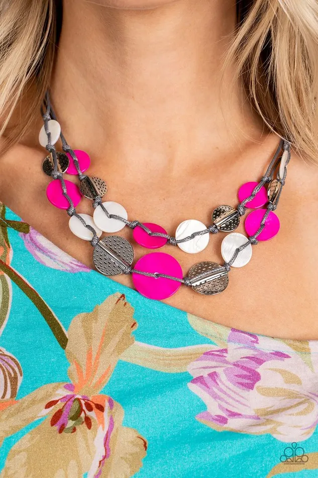 Paparazzi Jewelry Necklaces Paparazzi Necklace Barefoot Beaches Pink