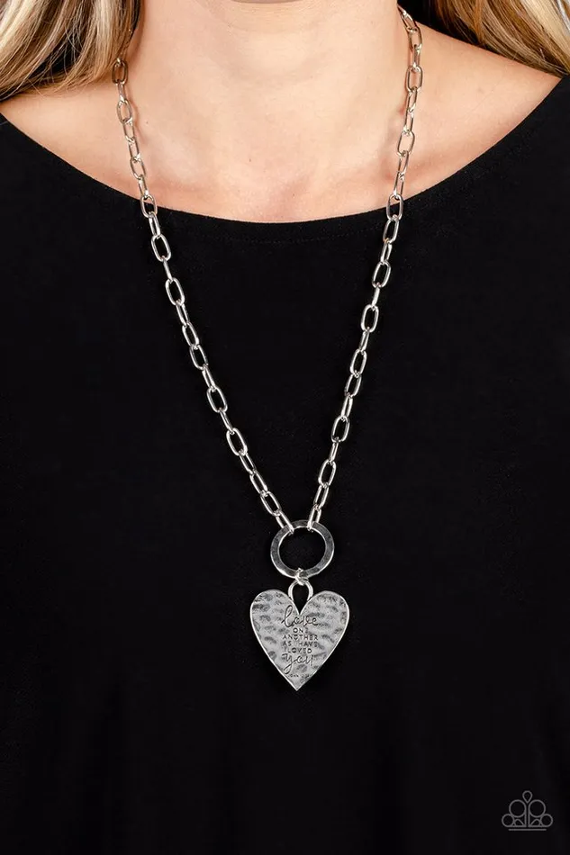 Paparazzi Jewelry Necklaces Paparazzi Necklace Brotherly Love Silver