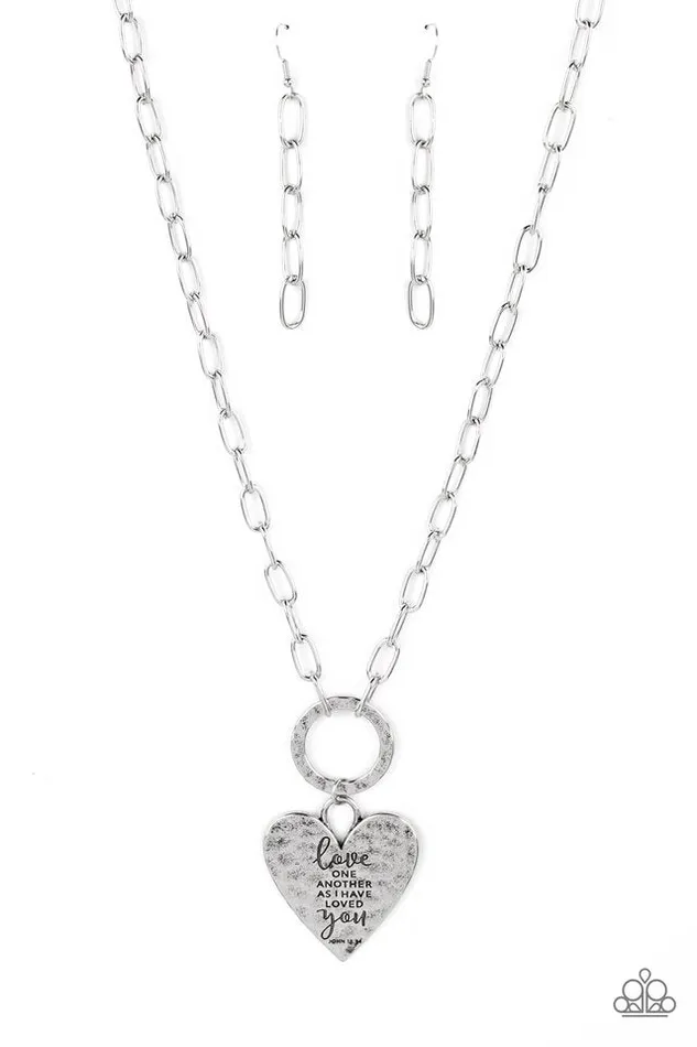 Paparazzi Jewelry Necklaces Paparazzi Necklace Brotherly Love Silver Paparazzi Jewelry Necklaces Paparazzi Necklace Brotherly Love Silver