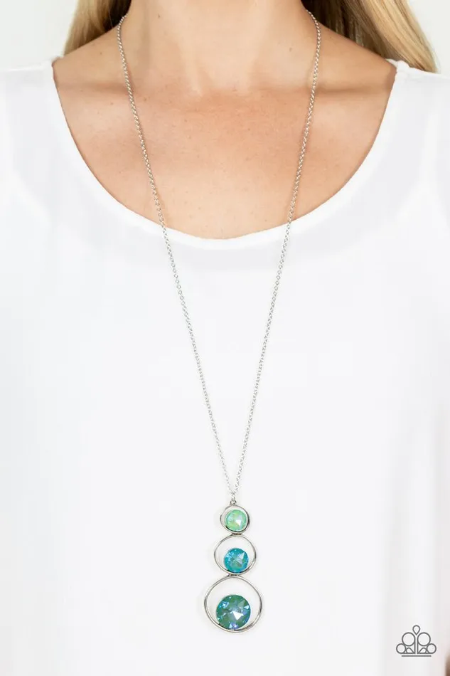 Paparazzi Jewelry Necklaces Paparazzi Necklace Celestial Courtier Green
