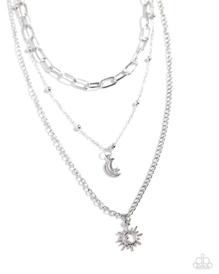 Paparazzi Jewelry Necklaces Paparazzi Necklace Celestial Craze Silver Paparazzi Jewelry Necklaces Paparazzi Necklace Celestial Craze Silver